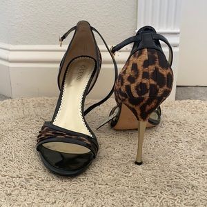 Guess leopard print heels